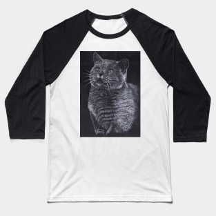 British Shorthair Cat Baseball T-Shirt